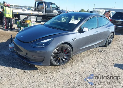 2022 Tesla Model 3 Performance Dual Motor All-Wheel Drive from USA, damaged, VIN 5YJ3E1EC7NF269905